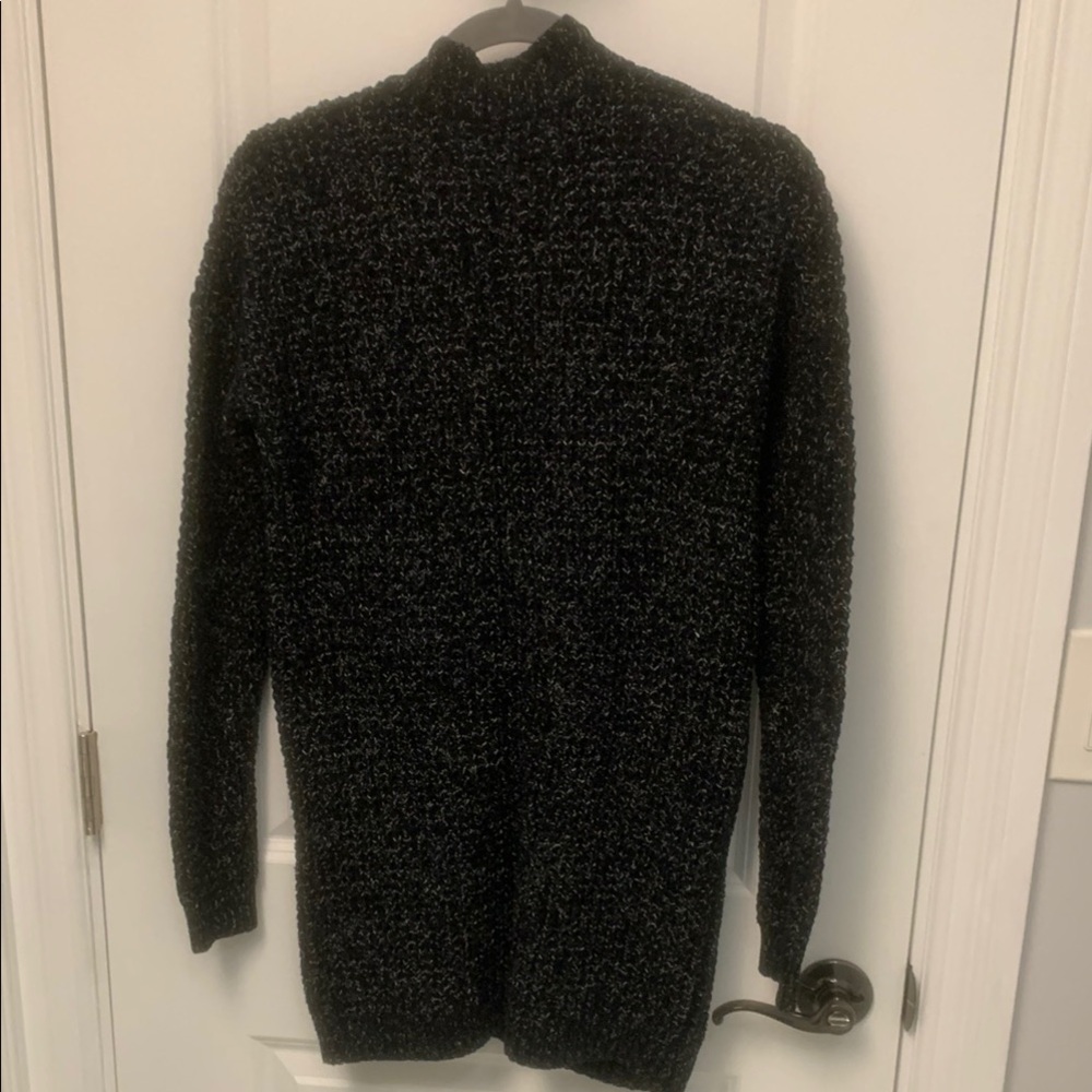 Express Black Knit Cardigan with Pockets - Picture 3 of 4